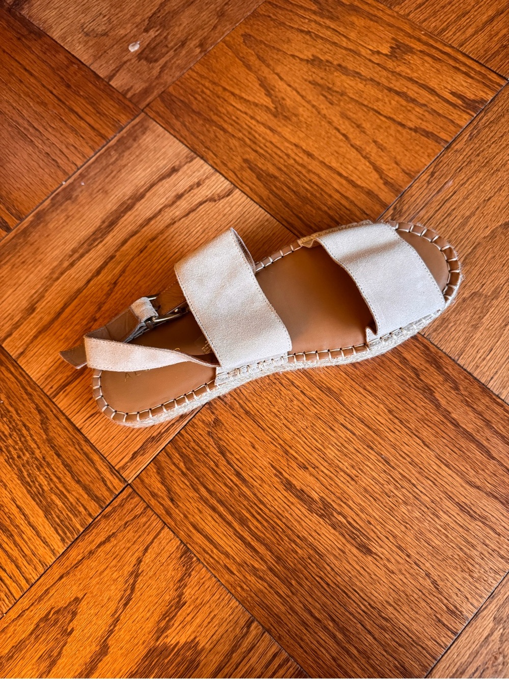 Women's Beige Strap Espadrille Sandals